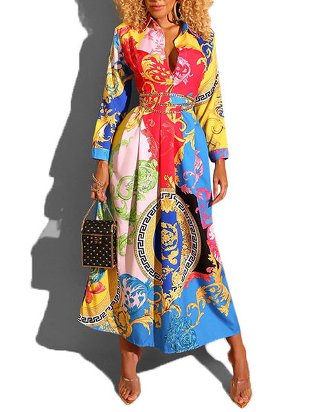 Tribal Print African Maxi Dresses