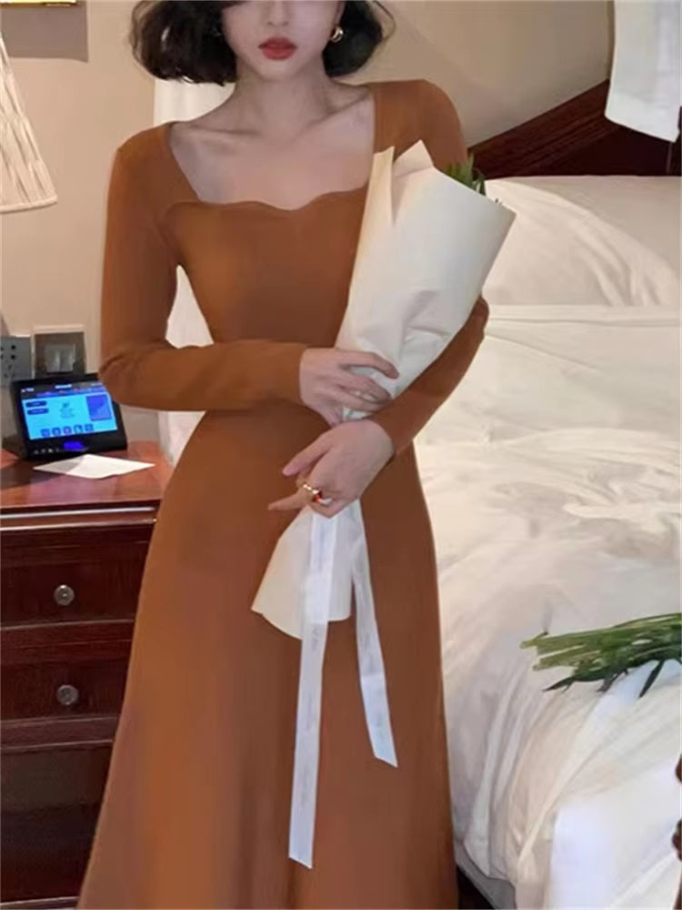 Vintage Beach Bodycon Prom Knitted Slim Evening Vestidos