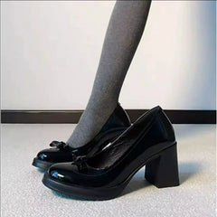 Vintage Bow Shallow Single Shoes