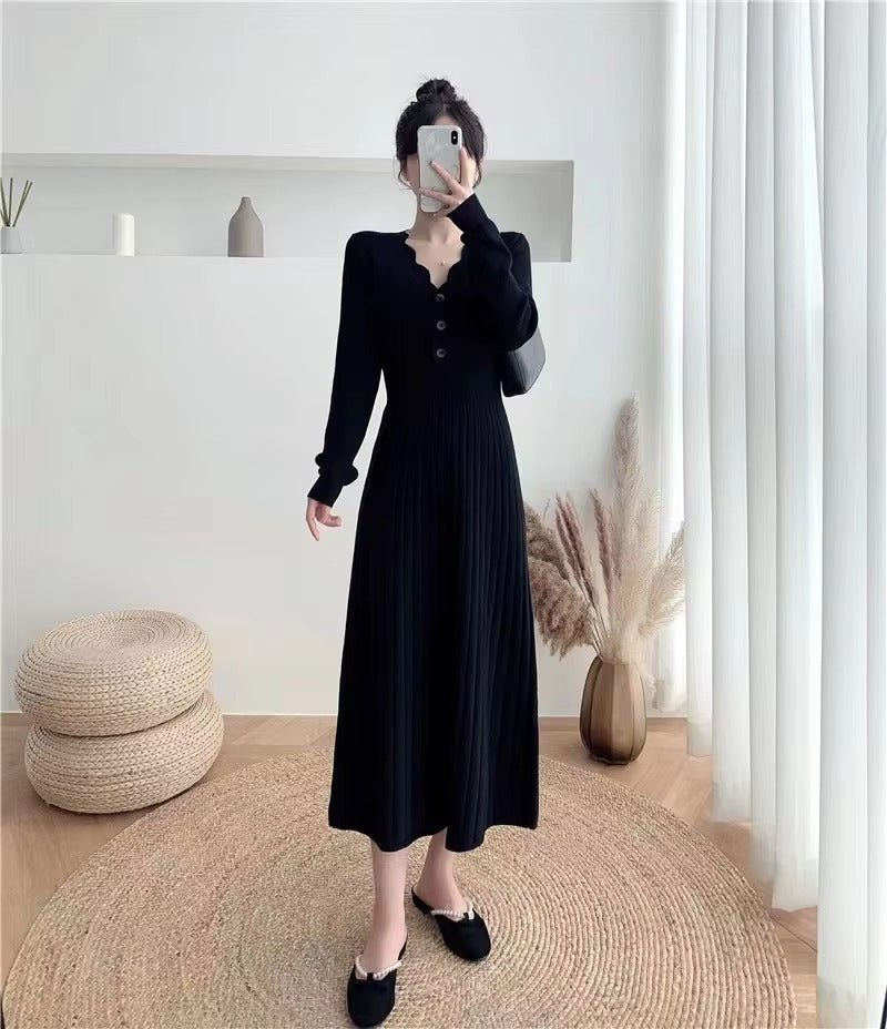 Vintage Braid Beach Bodycon Knitted Slim Comfortable Dress