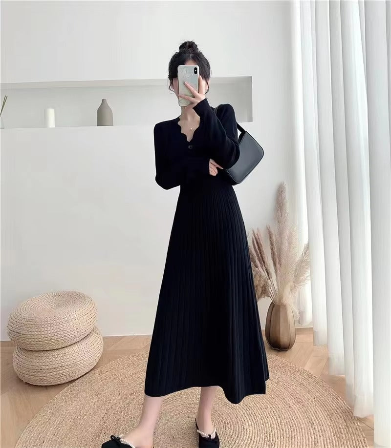 Vintage Braid Beach Bodycon Knitted Slim Comfortable Dress