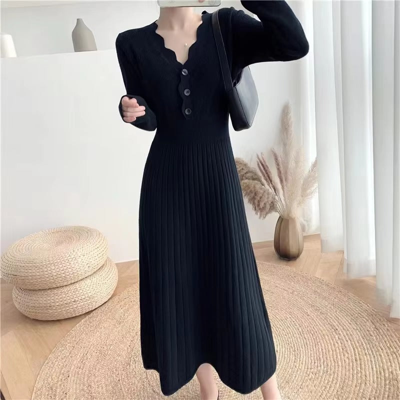 Vintage Braid Beach Bodycon Knitted Slim Comfortable Dress
