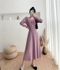 Vintage Braid Beach Bodycon Knitted Slim Comfortable Dress