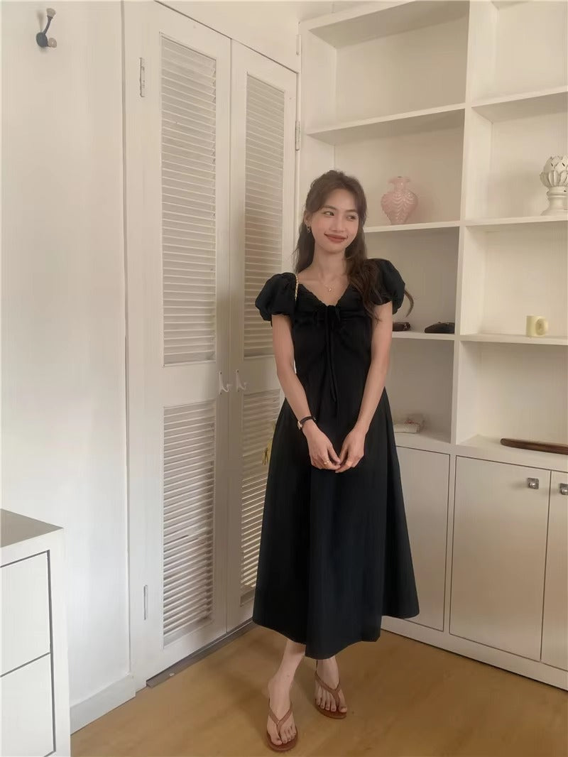Vintage Party Short Sleeve Robe Skinny Vintage Dress