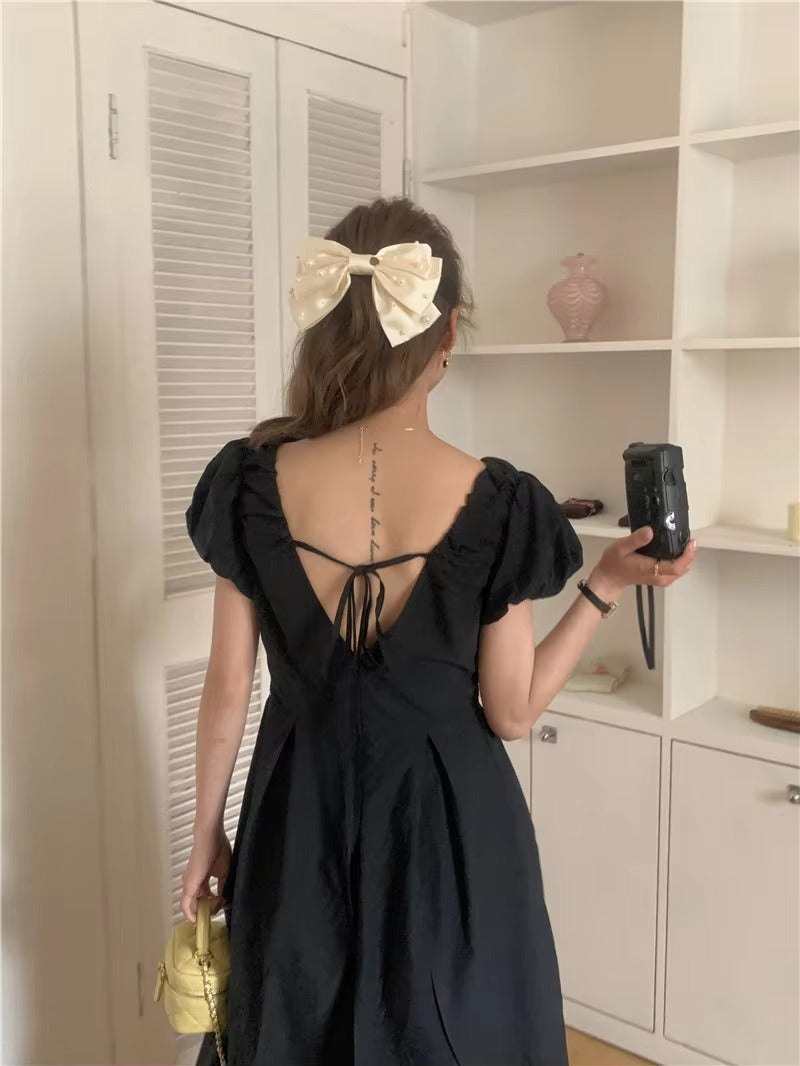 Vintage Party Short Sleeve Robe Skinny Vintage Dress