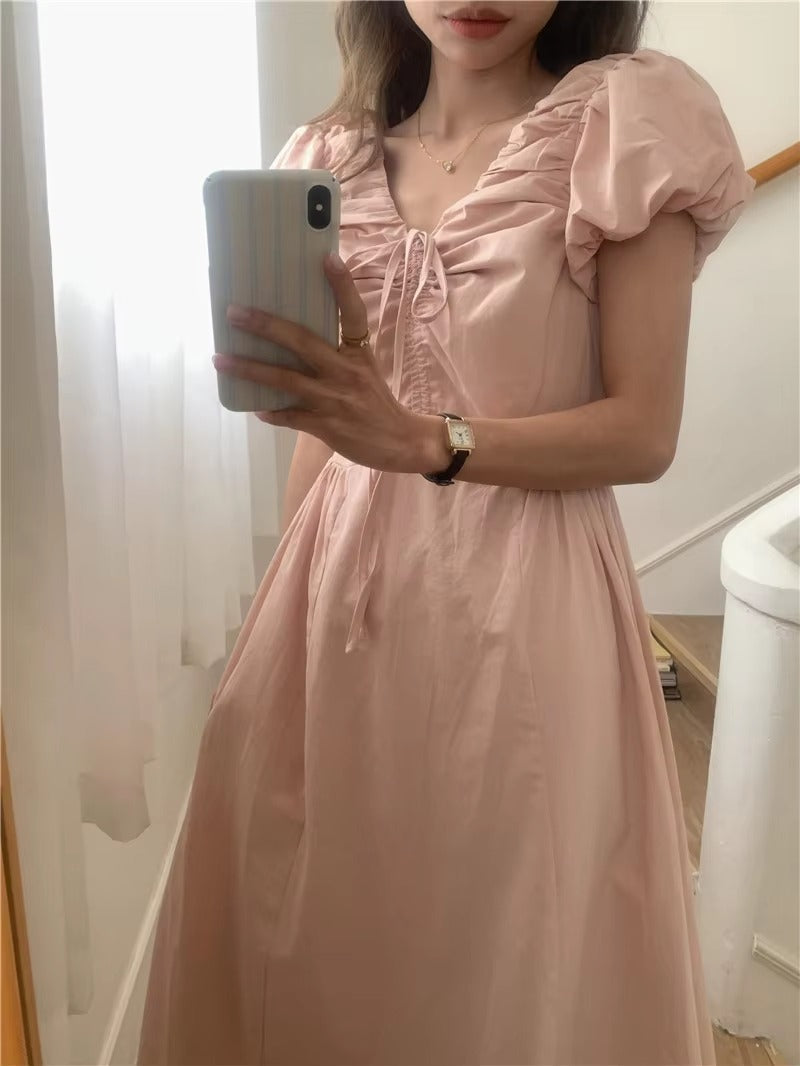 Vintage Party Short Sleeve Robe Skinny Vintage Dress