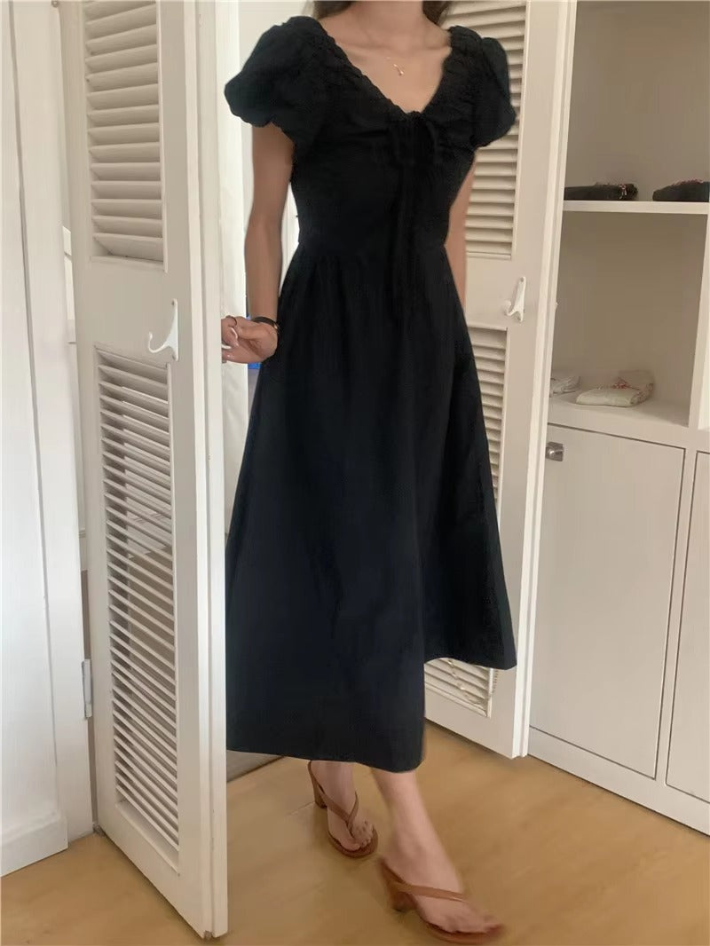 Vintage Party Short Sleeve Robe Skinny Vintage Dress
