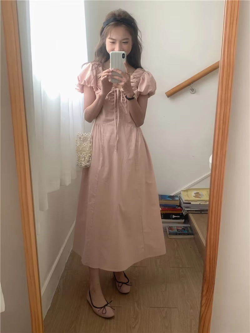 Vintage Party Short Sleeve Robe Skinny Vintage Dress