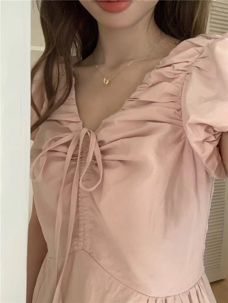 Vintage Party Short Sleeve Robe Skinny Vintage Dress
