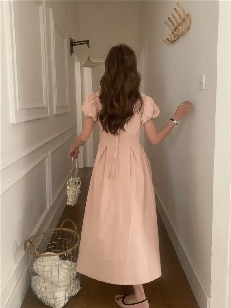 Vintage Party Short Sleeve Robe Skinny Vintage Dress