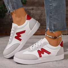 Designer Sneakers Round Head Deep Mouth Light Sneakers Versatile Breathable Cross Lace Casual Sneakers Zapatos De Mujer