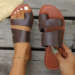 Minimalist Thong Sandals Flat Sandals Outdoor Beach Vacation Leisure Shoes