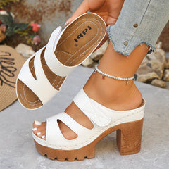 Sandals Classic Peep Toe Sandals Round Toe Shoes