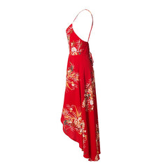 Women Asymmetrical Backless Maxi Dress