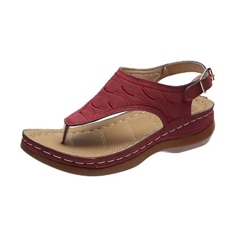 Sandals Ladies Clip Toe Wedges Thong Shoes
