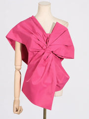 Elegant O-Neck Draped Satin Solid Puff Short Sleeves Pleated Pullover Mini Dress