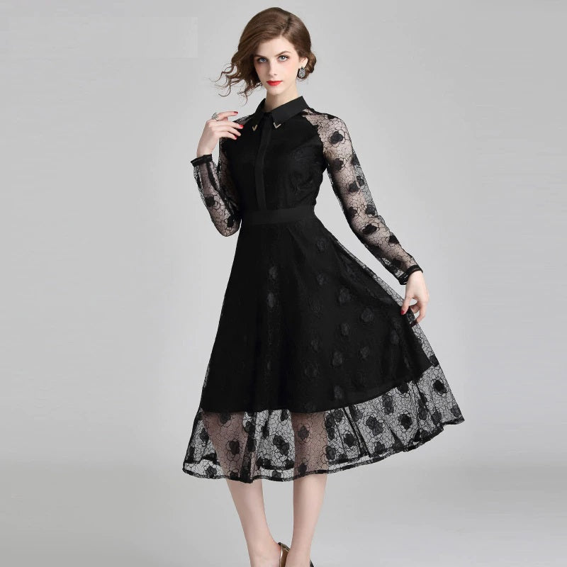 A Line Office Lady Party Dress