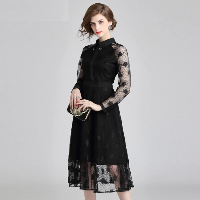 A Line Office Lady Party Dress